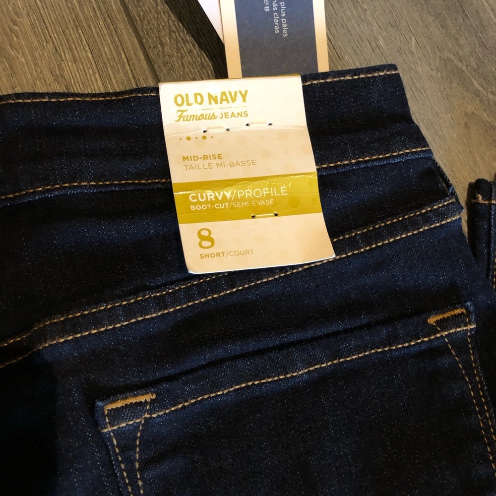 Dark blue jeans